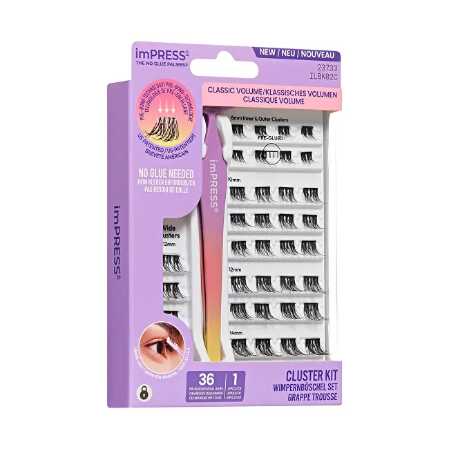 Kiss ImPRESS Press on False Eyelashes Kit 02C thumbnail 3