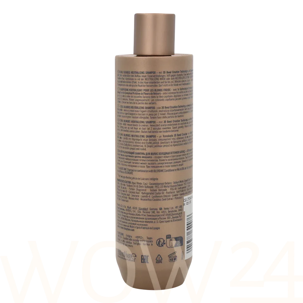 Schwarzkopf  Blond Me Cool Blondes Neutralizing Shampoo thumbnail 3