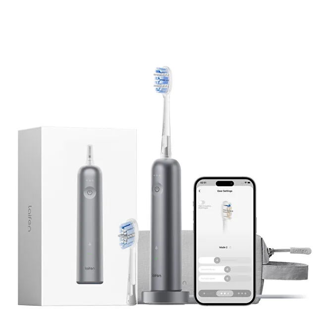 Laifen Electric toothbrush Wave Pro LFTB02-A Aluminum Alloy Space Gray thumbnail 2