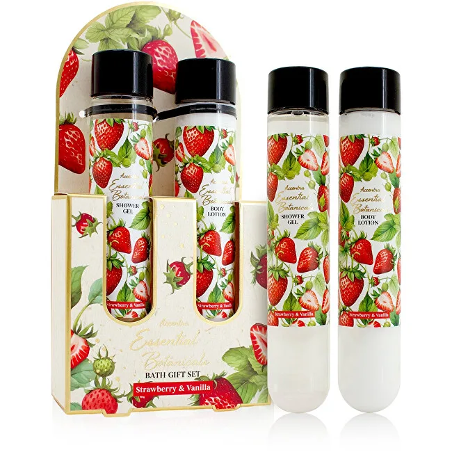 Accentra Strawberry & Vanilla Essential Botanicals Tube Gift Set thumbnail 2