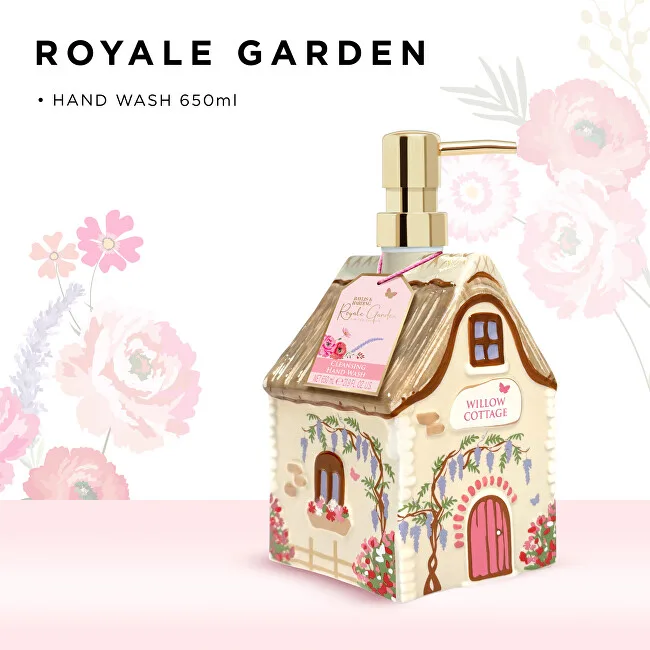 Baylis & Harding Baylis & Harding Liquid Hand Soap in Ceramic House - Royale Garden, 650 ml thumbnail 2