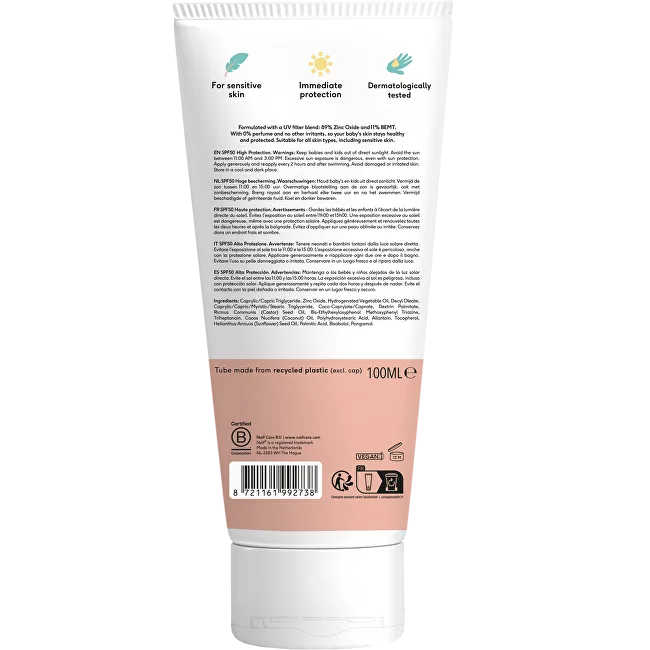 NAÏF Protective cream SPF 50 for children and babies Mineral Sunscreen 100 ml thumbnail 2