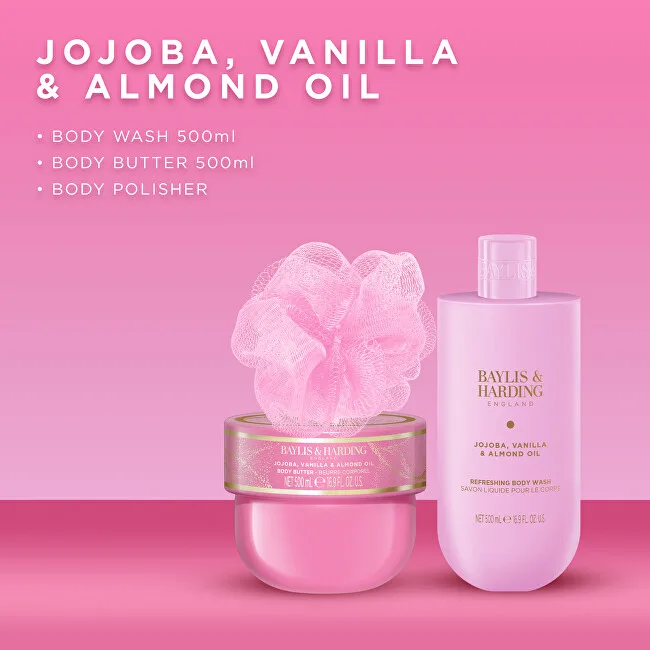 Baylis & Harding Gift set in a bag Jojoba, Vanilla & Almond Oil 3 pcs thumbnail 2