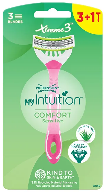 Wilkinson Sword Disposable razor for women My Intuition Comfort Sensitiv e 3 + 1 pc thumbnail 2