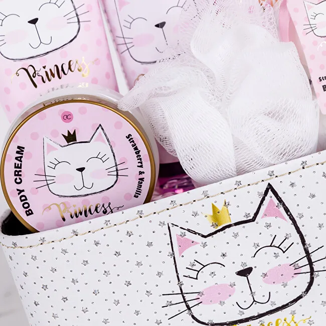 Accentra Princess Kitty glitter basket gift set thumbnail 5