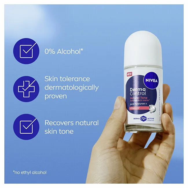Nivea Derma Control Natural Tone Antiperspirant Roll-On (Antiperspirant) 50 ml thumbnail 4