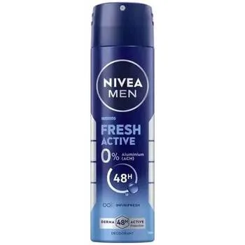 Nivea Men Fresh Active Deodorant Spray 250 ml thumbnail 7