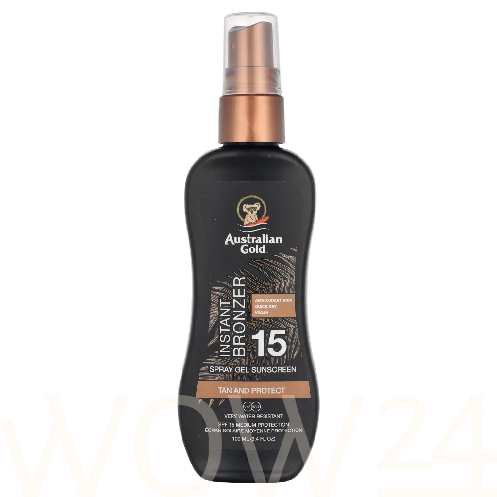 Australian Gold Instant Bronzer Spray Gel Sunscreen thumbnail 4