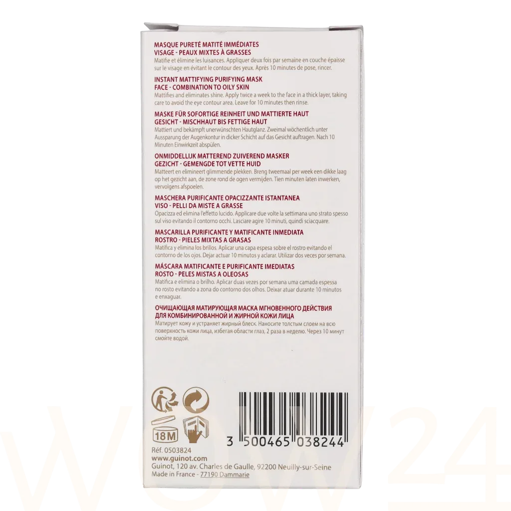 Guinot Guinot Pure Balance Instant Mattifying Purifying Mask thumbnail 3