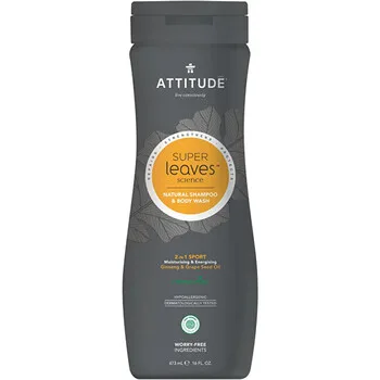 Attitude Natural Men´s Shampoo and Body Wash 2in1 Super Leaves (Shampoo & Body Wash) 473 ml thumbnail 3