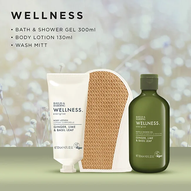 Baylis & Harding Baylis & Harding Body Care Set with Glove - Ginger, Lime & Basil, 3pcs thumbnail 3
