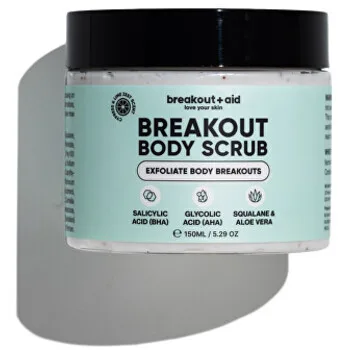 Breakout+aid Body scrub for acne-prone skin with AHA and BHA thumbnail 2