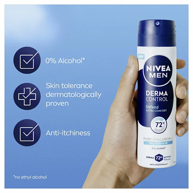 Nivea Antiperspirant spray Men Derma Control Defend (Antiperspirant) 150 ml thumbnail 6