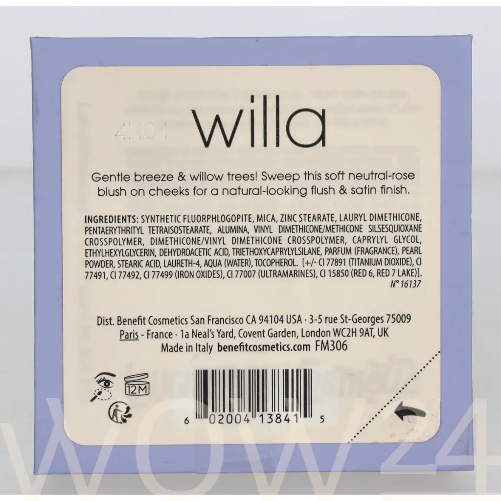 Benefit Willa Soft Neutral-Rose Blush thumbnail 3