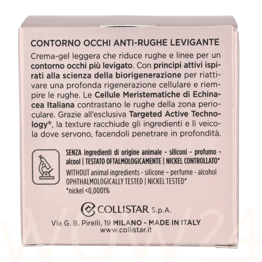 Collistar Rigenera Smoothing Anti-Wrinkle Eye Contour thumbnail 3