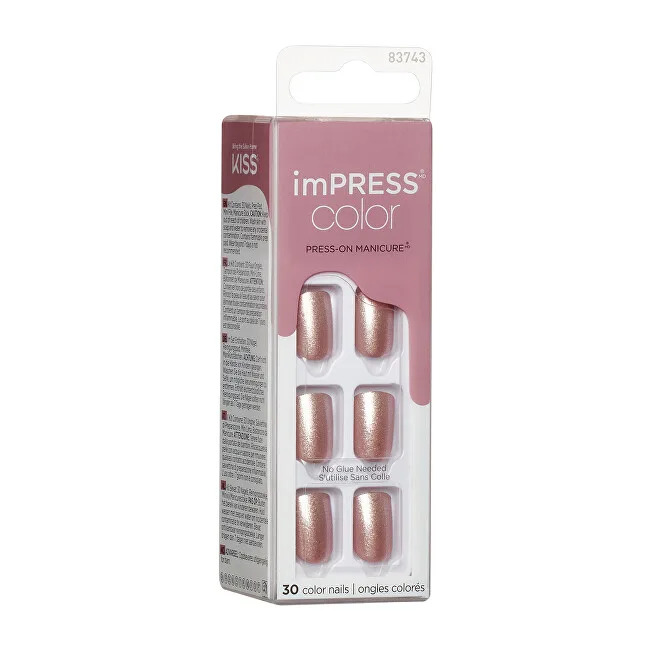 Kiss Kiss Self-adhesive nails imPRESS Color Paralyzed Pink 30 pcs thumbnail 3