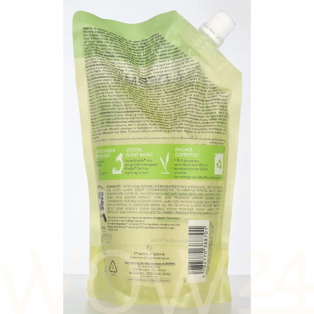 A-Derma A-Derma Exomega Control Emollient Shower Oil - Refill thumbnail 3