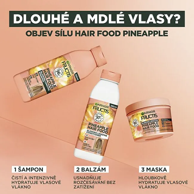 Garnier Fructis Hair Food Pineapple Glowing Lengths Mask thumbnail 3