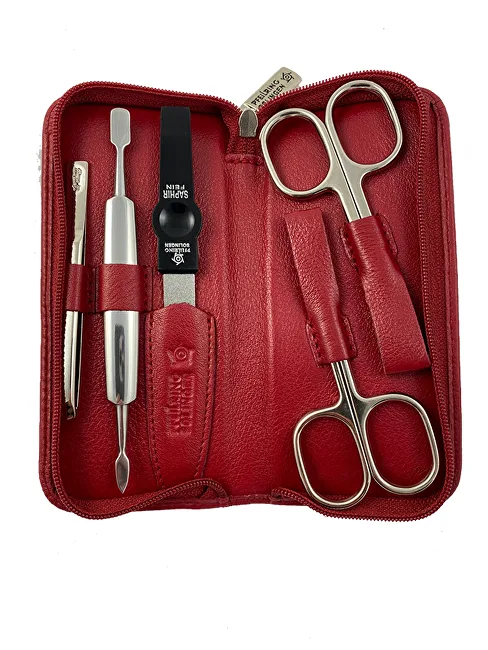 Pfeilring Solingen Manicure set 5 pieces Pfeilring Original red thumbnail 2