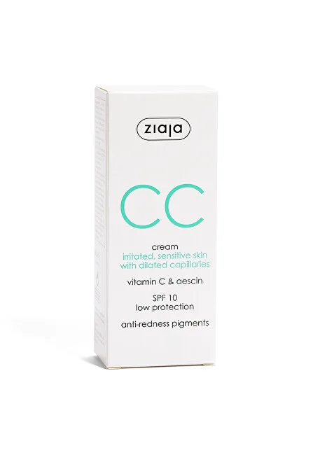 Ziaja CC cream for irritated and sensitive skin with enlarged veins SPF 10 (CC Cream) 50 ml thumbnail 2