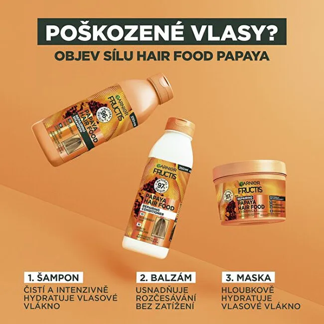 Garnier Fructis Hair Food Papaya Repairing Mask thumbnail 5