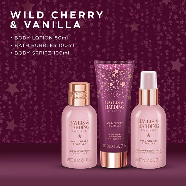 Baylis & Harding Wild Cherry & Vanilla Body Care Gift Set 3 pcs thumbnail 4