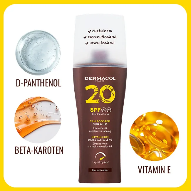 Dermacol Protective lotion to accelerate tanning SPF 20 (Tan Booster) 200 ml thumbnail 4
