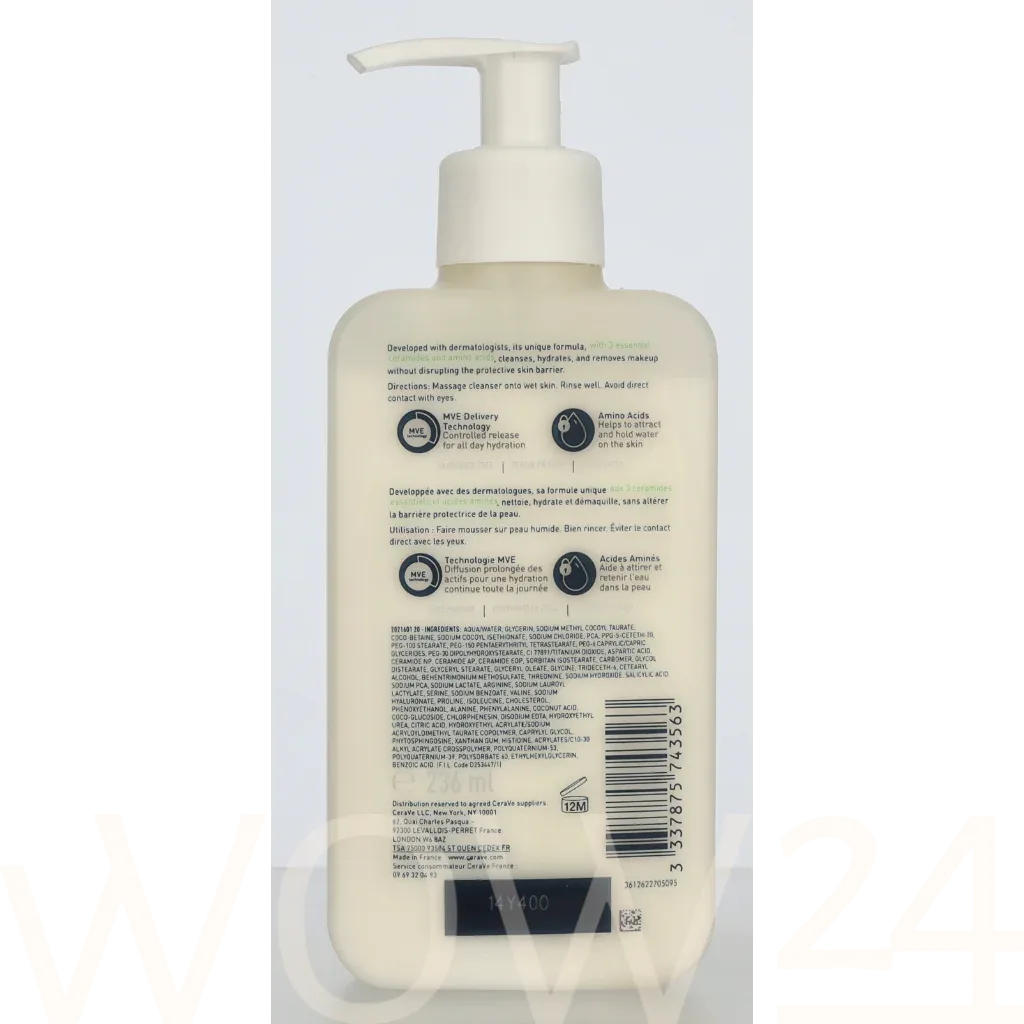 CeraVe Facial Cleansers Hydrating Cream-to-Foam thumbnail 3
