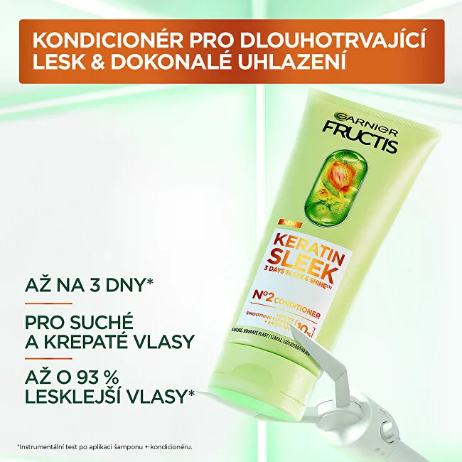 Garnier Conditioner for dry and frizzy hair Fructis Keratin Sleek (Conditioner) 200 ml thumbnail 4