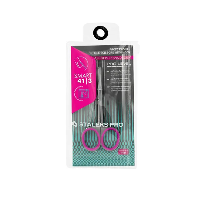 STALEKS Cuticle scissors with a curved tip Smart 41 Type 3 (Professional Cuticle Scissors with Hook) thumbnail 6