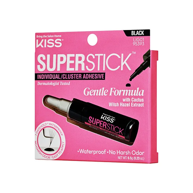 Kiss Eyelash Glue Super Stick Individual (Lash Cluster Adhesive) 6.5 g Black thumbnail 6