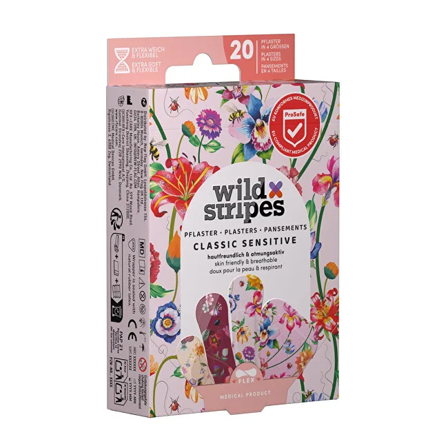 Wild Stripes Hypoallergenic patches Classic Sensitive Vintage Flowers 20 pcs. thumbnail 2