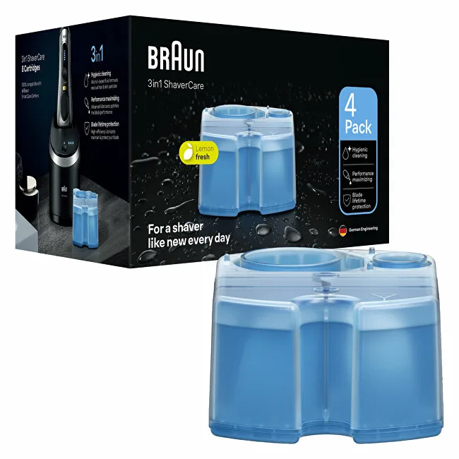 Braun Replacement cartridges for 3in1 ShaverCare cleaning stations 4 pcs thumbnail 3