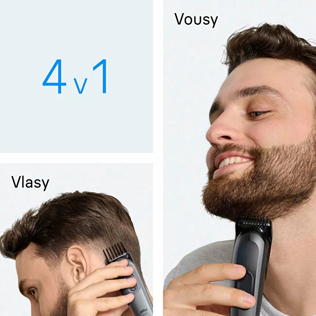Braun Multifunctional 4in1 trimmer Series 3 AIO3500 Grey thumbnail 2