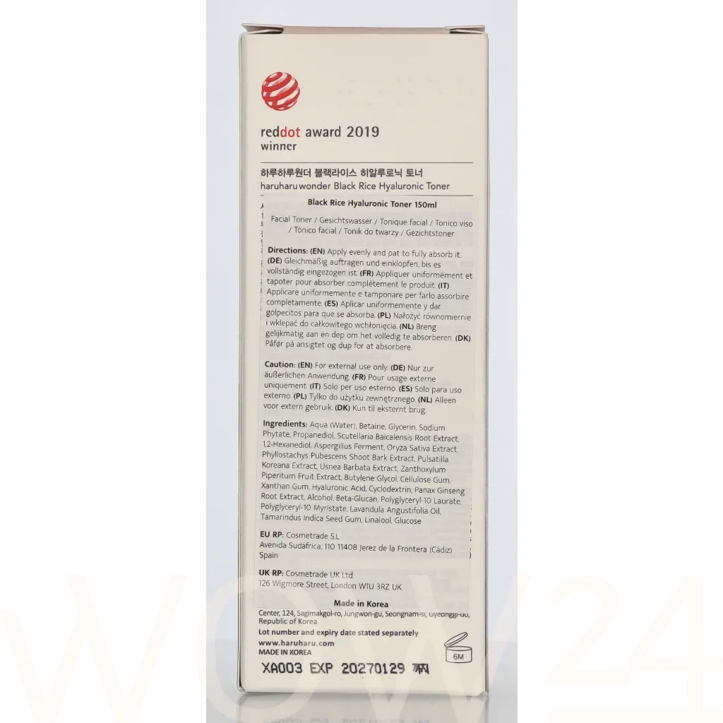 Haruharu Wonder Black Rice Hyaluronic Toner thumbnail 3
