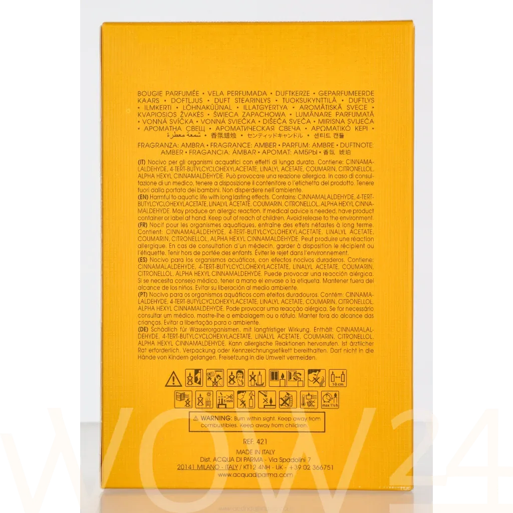 Acqua Di Parma Ambra Black Cube Candle thumbnail 3