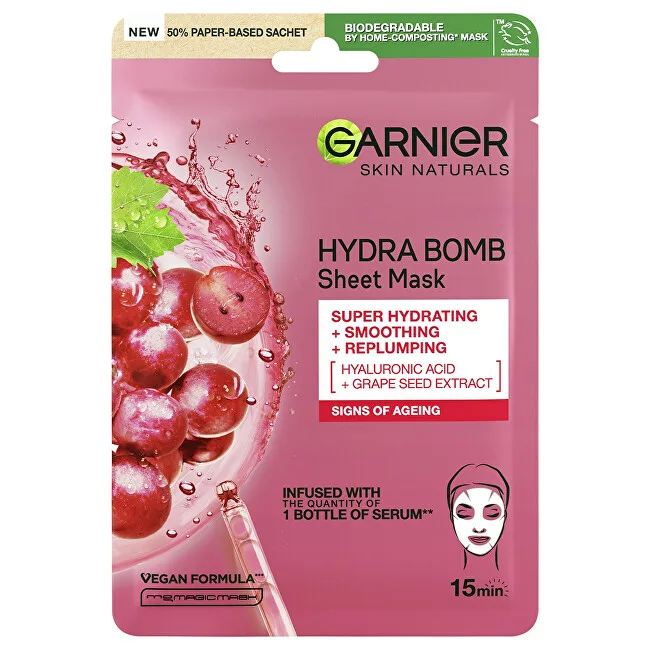 Garnier Skin Naturals Hydra Bomb Natural Origin Grape Seed Extract thumbnail 2