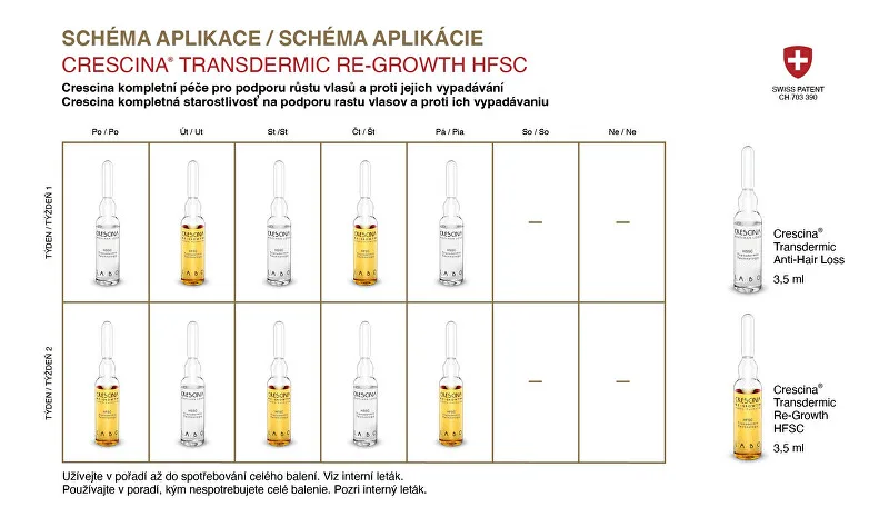 Crescina Hair growth and anti-hair loss care for men Transdermic level 1300 advanced phase 20 x 3.5 ml thumbnail 3