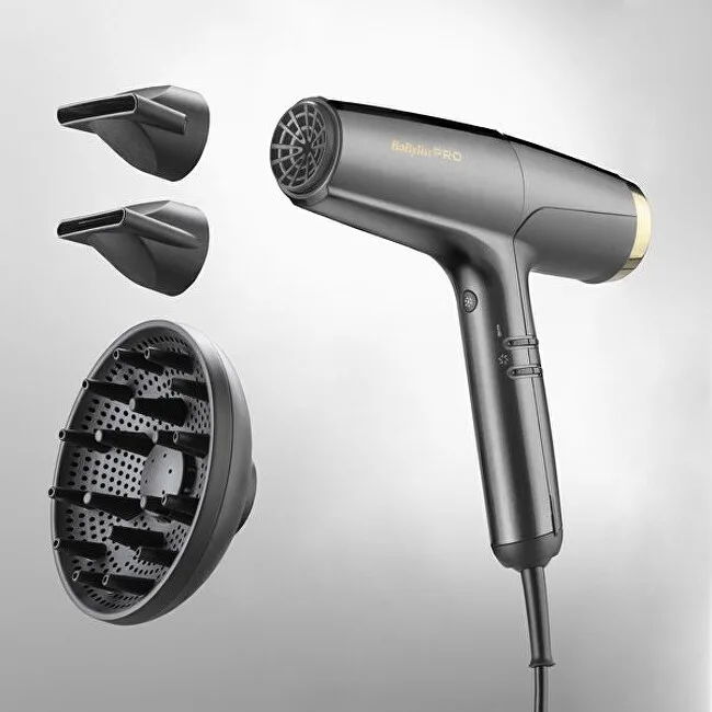 BaByliss Falco Black & Silver Professional High-Speed Hair Dryer BAB8558BE thumbnail 5