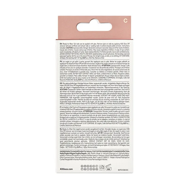 Kiss Adhesive nails Bare-But-Better Premium Nails - Mocha 30 pcs thumbnail 3