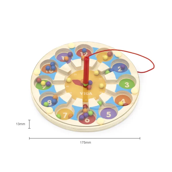 medinis magnetinis žaidimas laikrodis labirintas 18M+, 44560 