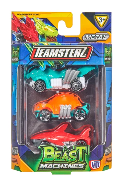  Automobiliai „Beast Machine“, 3vnt, 7,5 cm