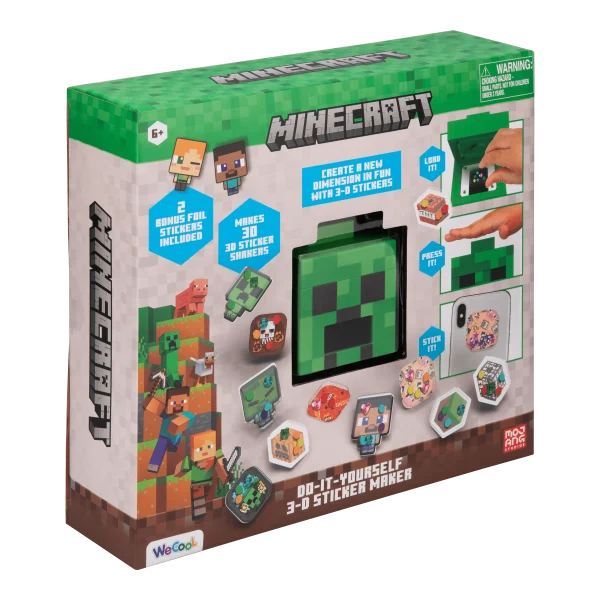 MINECRAFT DIY 3D lipdukų gaminimo rinkinys