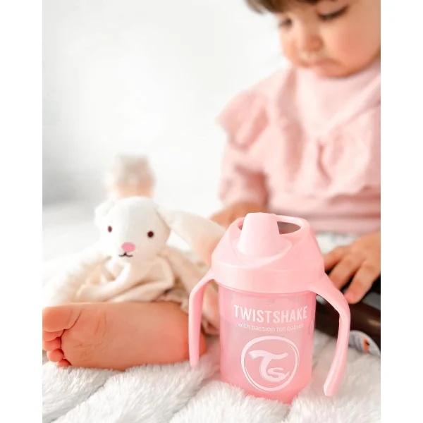 neišsiliejanti gertuvė - puodelis nuo 4mėn. 230 ml, rožinė 78267 thumbnail 3