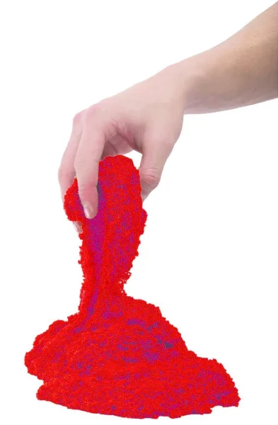 Raudonos spalvos kinetinis smėlis 500g. thumbnail 2
