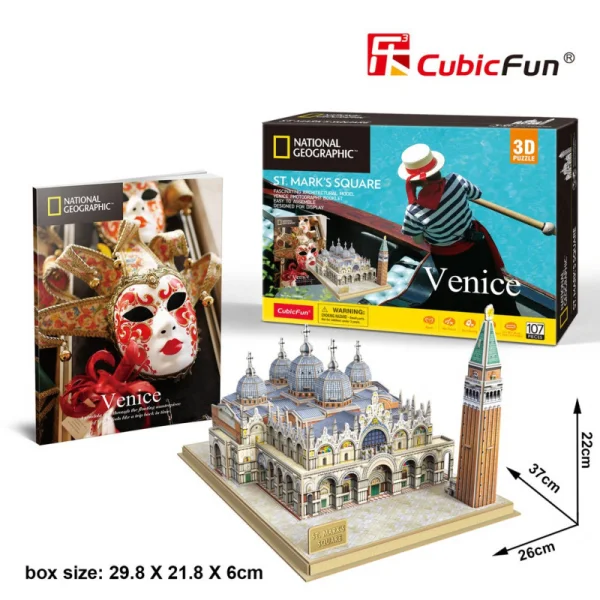 CUBICFUN 3D dėlionė iš serijos „National Geographic“ - „Šv. Marko aikštė“