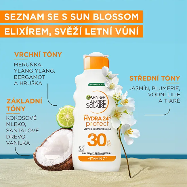 Garnier Sunscreen milk SPF 30 Ambre Solaire Hydra 24h Protect (High Protection Milk) 175 ml thumbnail 3