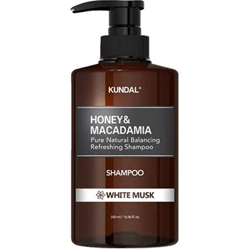 KUNDAL Moisturizing Shampoo Honey & Macadamia White Musk (Pure Natural Balancing Refreshing Shampoo) - 500 ml thumbnail 2