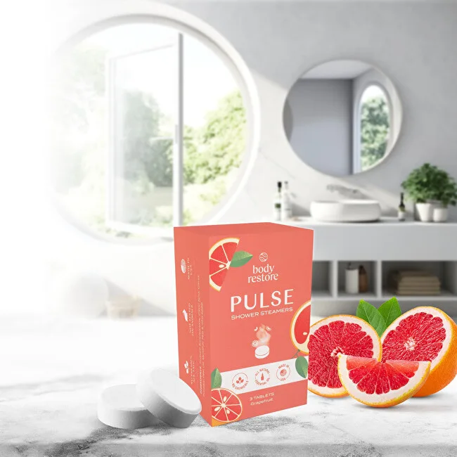 Body Restore Set of aromatic tablets for the shower Grapefruit Shower Steamers 3 pcs thumbnail 3
