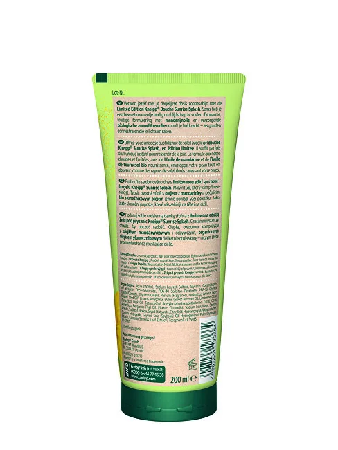 Kneipp Sunrise Splash Body Wash Shower Gel thumbnail 2